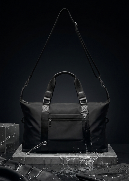 Túi Đeo Chéo Cross Bag Cao Cấp Trượt Nước Tích Hợp Đai Gắn Vali First Class 001 Màu Đen