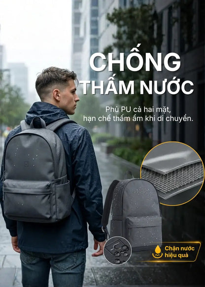 Balo Essential Trượt Nước Đai Gắn Vali #Y2010 005 Màu Đen