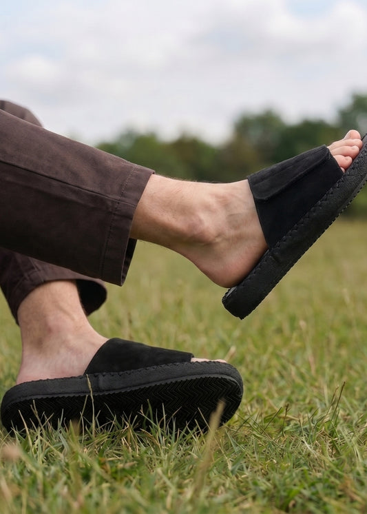 Dép Đế Cao Slide Slipper #Y2010 042 Đen