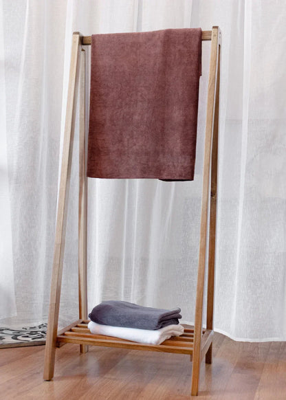 Khăn Microfiber Siêu Mềm Mịn Size Lớn 8 #Y2010 058 Nâu Đậm