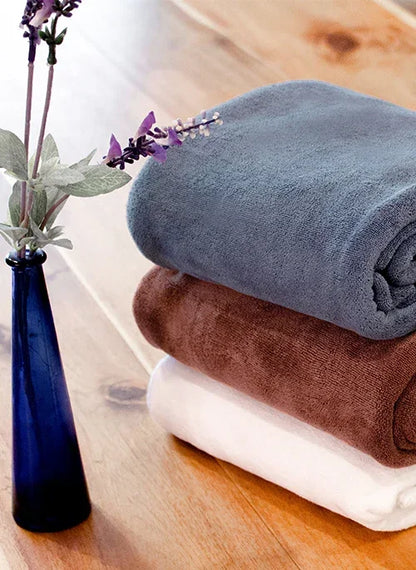 Khăn Microfiber Siêu Mềm Mịn Size Lớn 8 #Y2010 058 Nâu Đậm