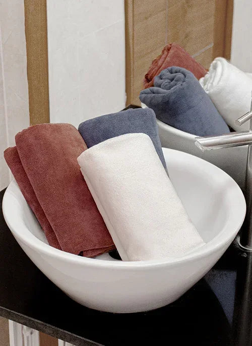 Khăn Microfiber Siêu Mềm Mịn Size Lớn 8 #Y2010 058 Nâu Đậm
