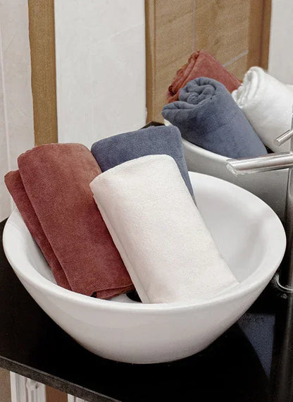Khăn Microfiber Siêu Mềm Mịn Size Lớn 8 #Y2010 058 Nâu Đậm