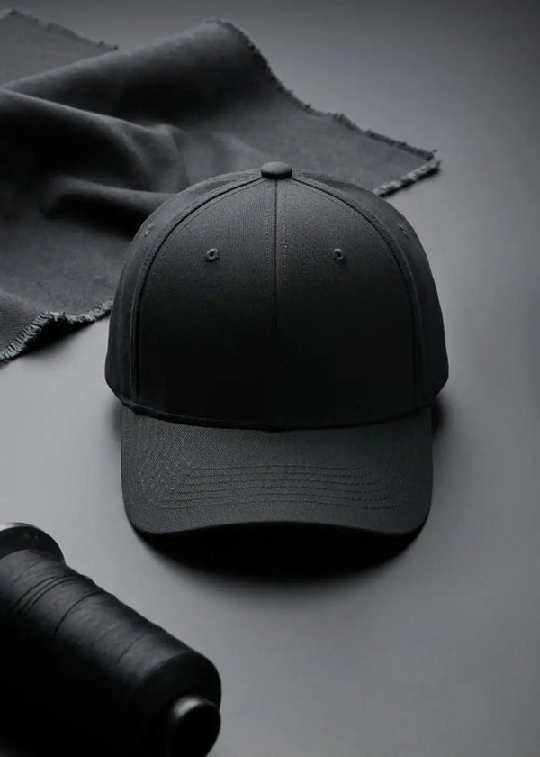 Nón Baseball Cap Kaki Đứng Form #Y2010 066 Đen