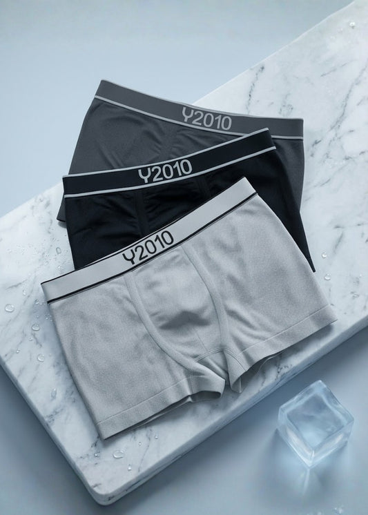 Combo 3 Quần Lót Boxer Ngắn Seamless FlexFit™ Dệt Khối Không Hằn Da #Y2010 078 Màu Free Color