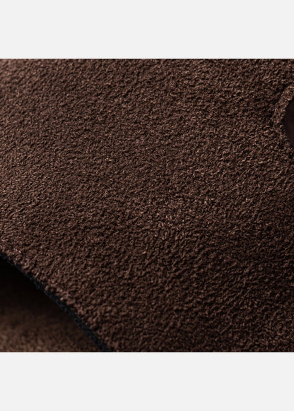 Dép Đế Trấu Slide Slipper Vải Giả Da Mềm #Y2010 144 Nâu