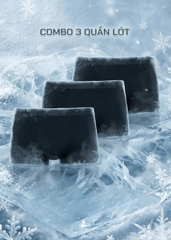 Combo 3 Quần Lót Lụa Băng IceVibes™ Siêu Mát Lạnh #Y2010 156 Màu Đen