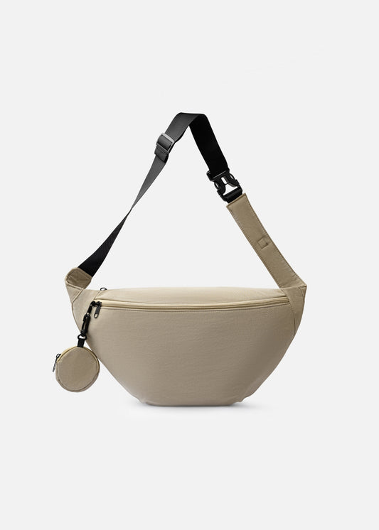 Túi Đeo Chéo Cross Bag Trượt Nước Kèm Túi Mini Rời Tiện Ích  #Y2010 181 Màu Nâu Nhạt