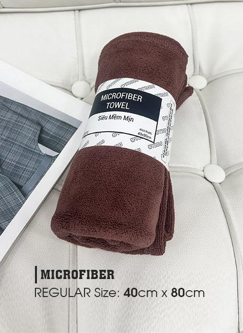 Khăn Microfiber Siêu Mềm Mịn Size Vừa #Y2010 233 Nâu Đậm