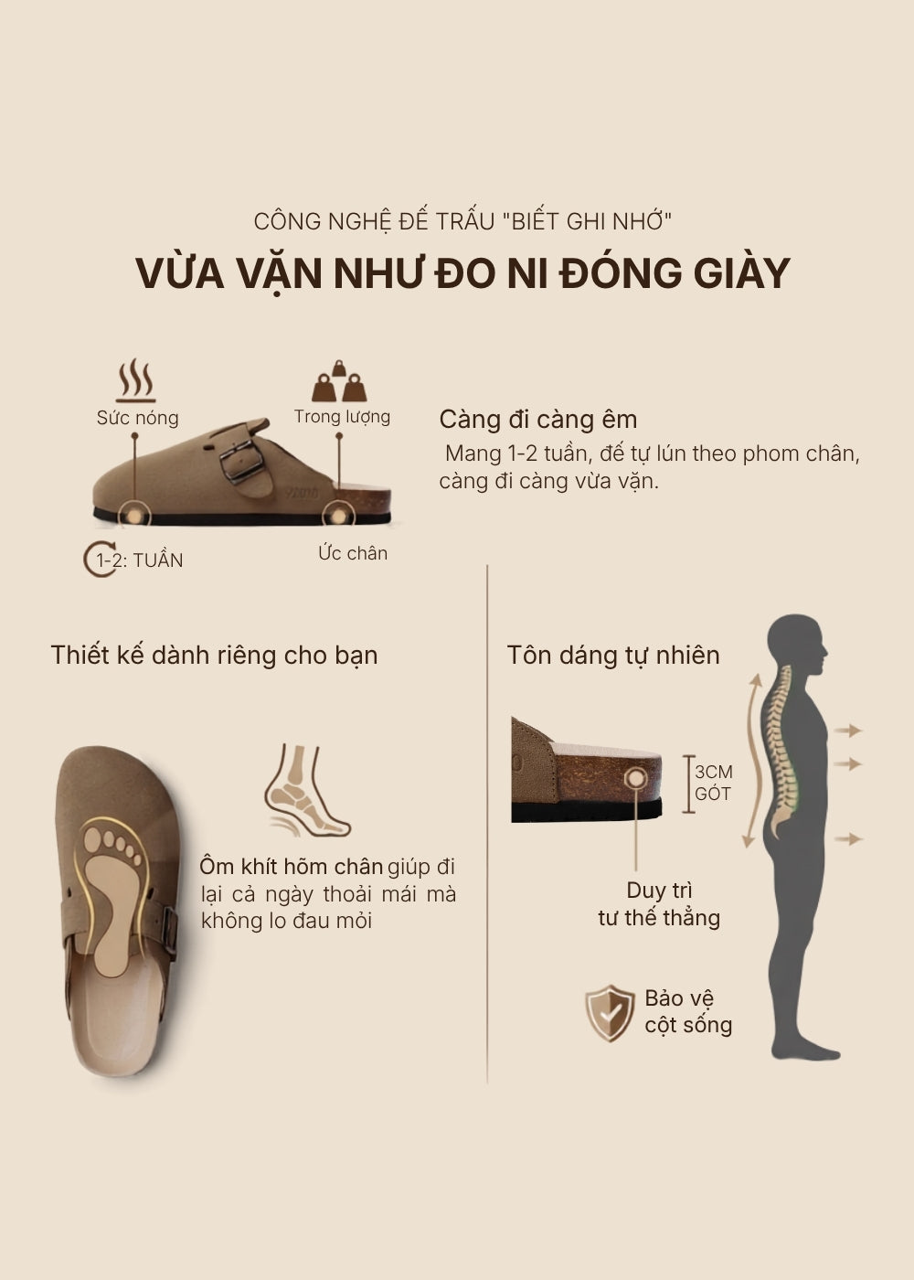Dép Đế Trấu Mules Da Suede Mềm #Y2010 133 Màu Nâu Đậm