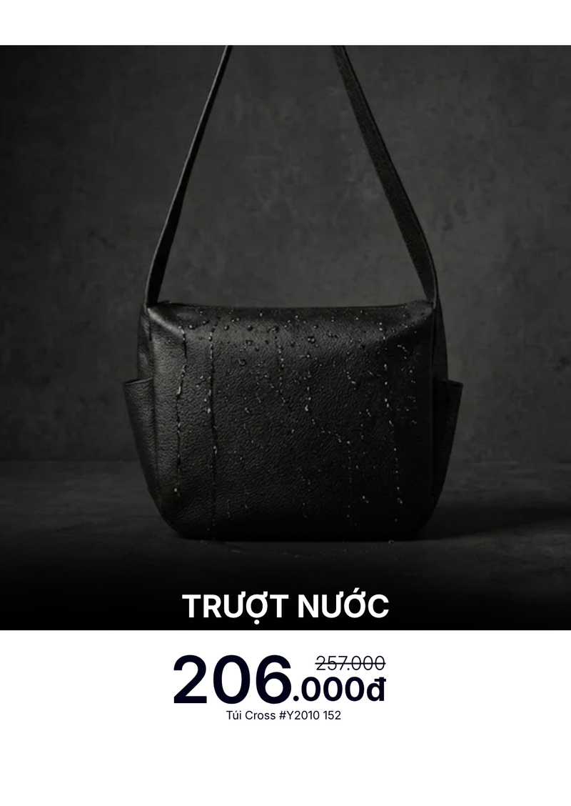 Túi Đeo Chéo Cross Bag Trượt Nước #Y2010 152 Đen