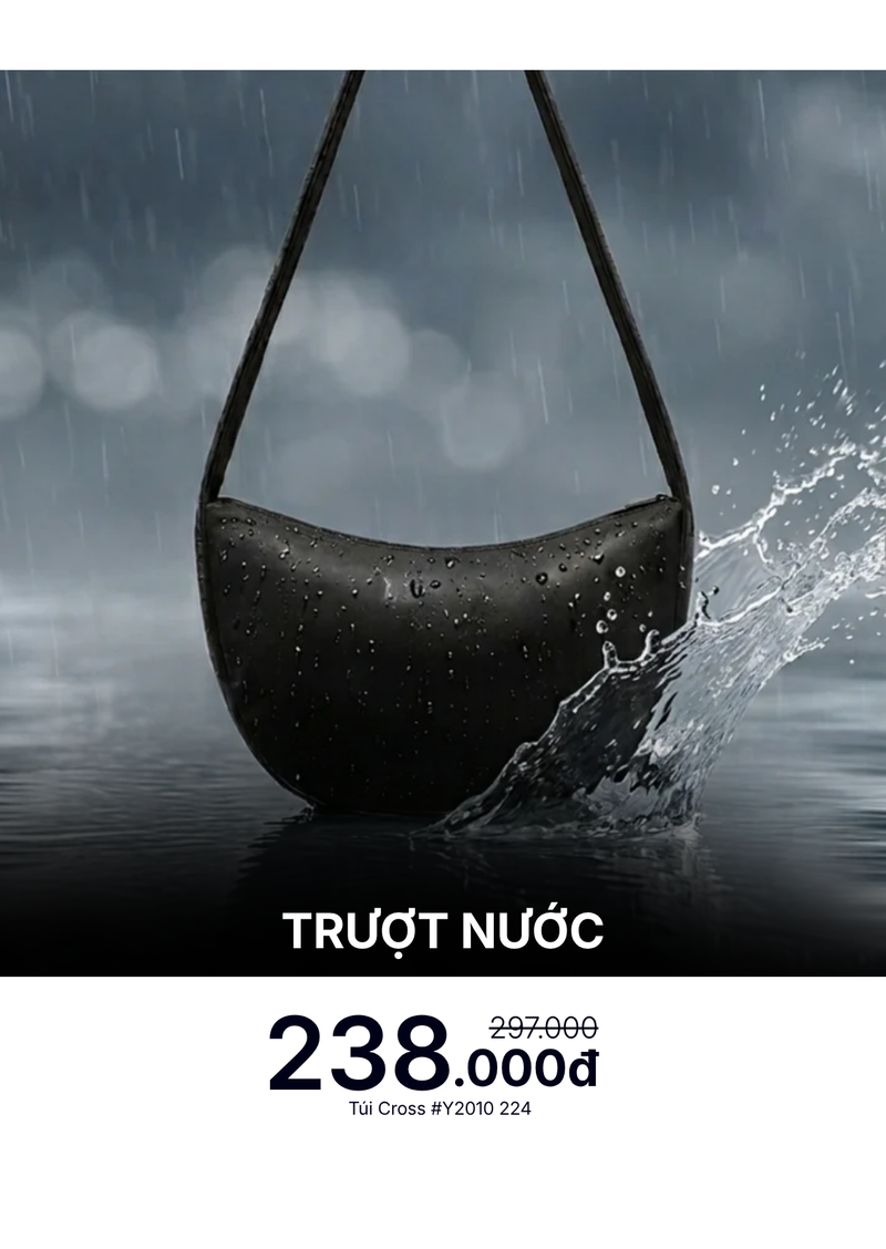 Túi Đeo Chéo Cross Bag Trượt Nước #Y2010 224 (35x22x6)