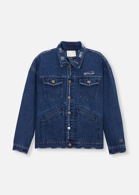 Áo Khoác Jeans Áo Khoác No Style M69 Xanh Đen