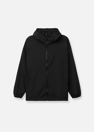 Áo Khoác Gió RainShield™ Mỏng Nhẹ Trượt Nước Có Mũ Trùm Điều Chỉnh Được Non Branded 004 Màu Đen Dáng Rộng Rãi F4