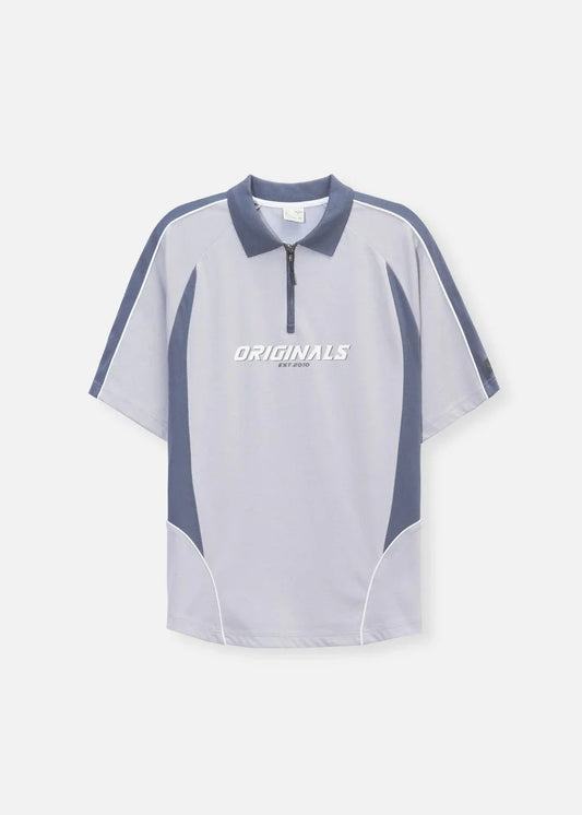 Áo Polo Cotton Thoáng Mát Streetwear No Style M30 Xám - YaMe.vn