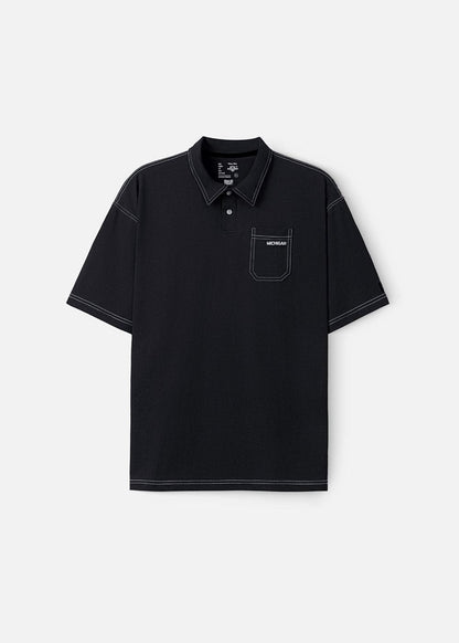 Áo Thun Cổ Polo Tay Ngắn Áo Polo No Style M27 Đen