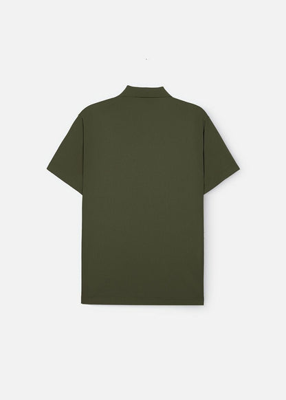 Áo Thun Cổ Polo Tay Ngắn Áo Polo Non Branded 03 Xanh Rêu