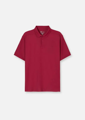 Áo Thun Cổ Polo StayFresh™ Vải Sợi Coffee Khử Mùi The Minimalist 007 Màu Đỏ Đậm Dáng Vừa Vặn F3