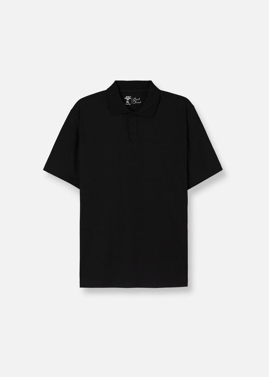 Áo Thun Cổ Polo Tay Ngắn Áo Polo Non Branded 45 Đen