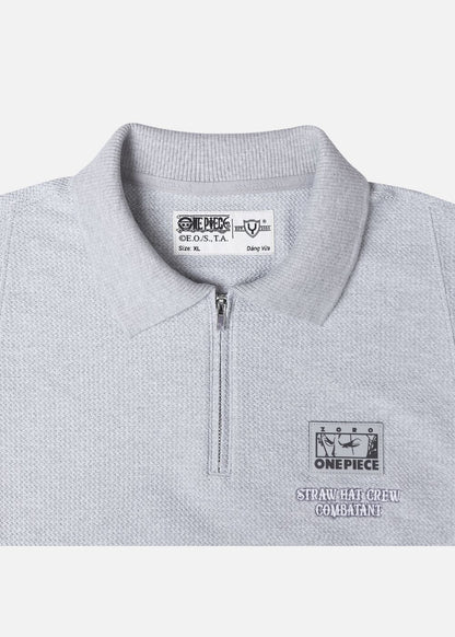 Áo Thun Cổ Polo Tay Ngắn Áo Polo ONE PIECE-WANO 06 Xám