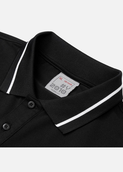 Áo Thun Cổ Polo Tay Ngắn Áo Polo Seventy Seven 19 Đen Xám