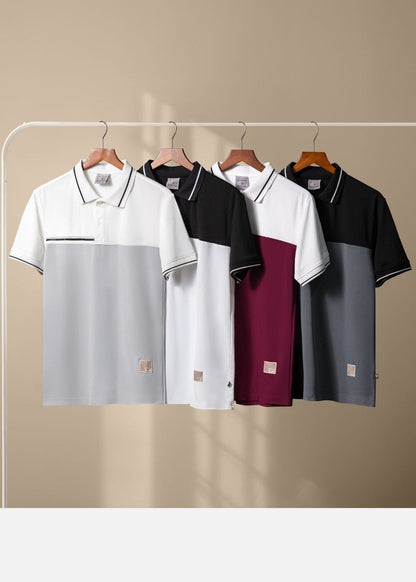 Áo Thun Cổ Polo Tay Ngắn Áo Polo Seventy Seven 19 Trắng Đỏ