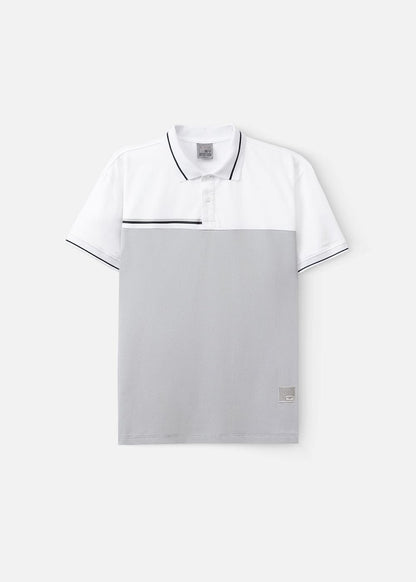 Áo Thun Cổ Polo Tay Ngắn Áo Polo Seventy Seven 19 Trắng Xám