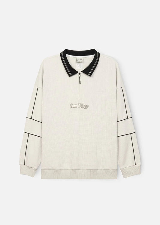 Áo Polo Sweater Cổ Khóa Kéo No Style M41Be - YaMe.vn
