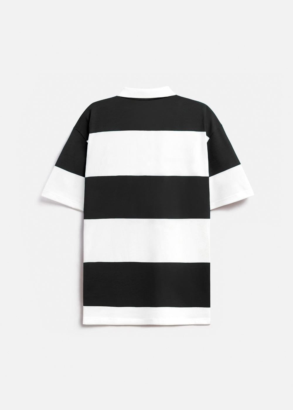 Áo Thun Cổ Polo Tay Ngắn Áo Polo Tay Ngắn Họa Tiết Sọc No Style M25 Trắng Đen