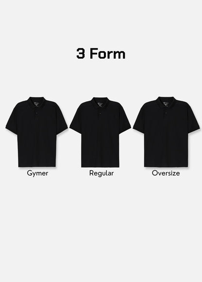 Áo Thun Cổ Polo Tay Ngắn Áo Polo The Minimalist 001 Đen