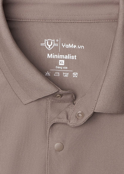 Áo Thun Cổ Polo Tay Ngắn Áo Polo The Minimalist 001 Nâu Cafe