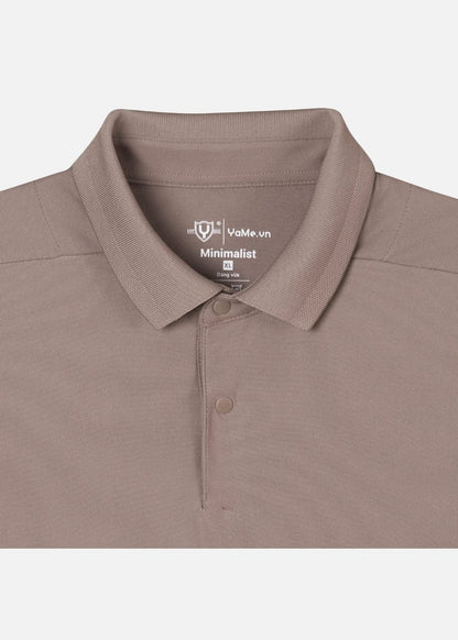Áo Thun Cổ Polo Tay Ngắn Áo Polo The Minimalist 001 Nâu Cafe