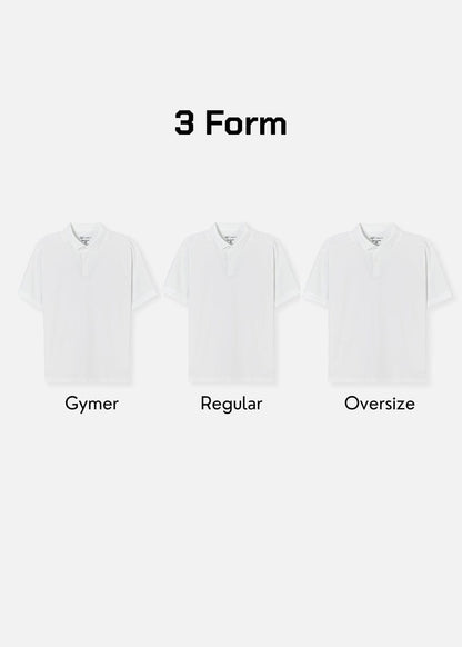 Áo Thun Cổ Polo Tay Ngắn Áo Polo The Minimalist 001 Trắng