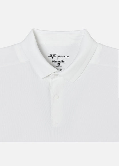 Áo Thun Cổ Polo Tay Ngắn Áo Polo The Minimalist 001 Trắng