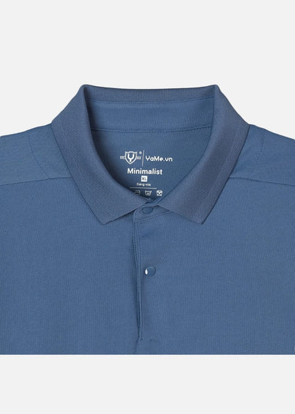 Áo Thun Cổ Polo Tay Ngắn Áo Polo The Minimalist 001 Xám Xanh