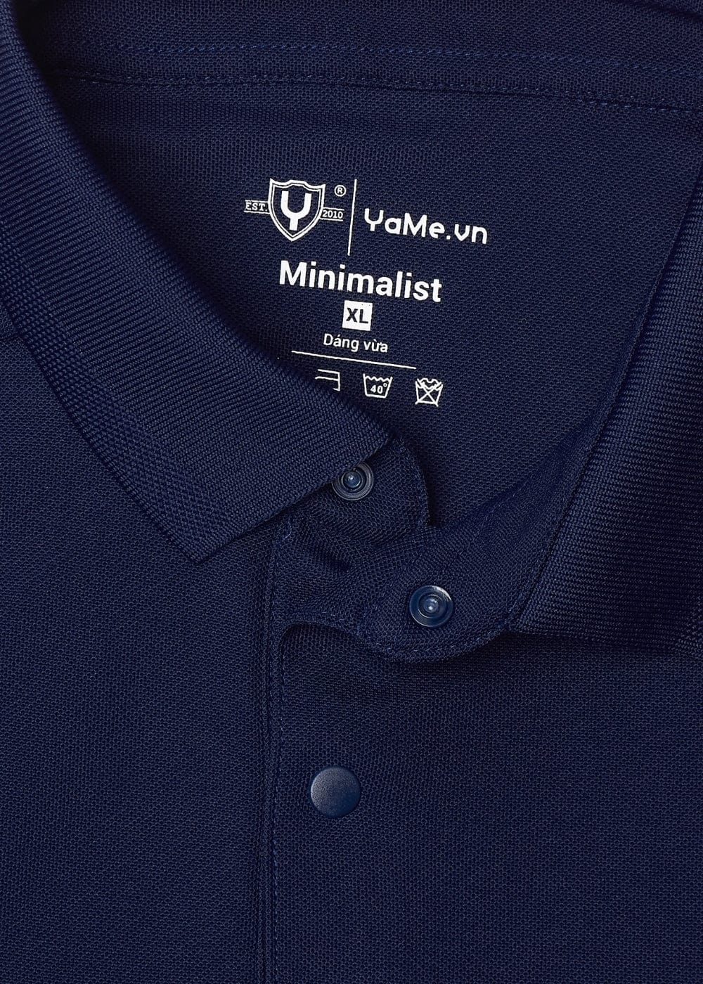 Áo Thun Cổ Polo Tay Ngắn Áo Polo The Minimalist 001 Xanh Đen