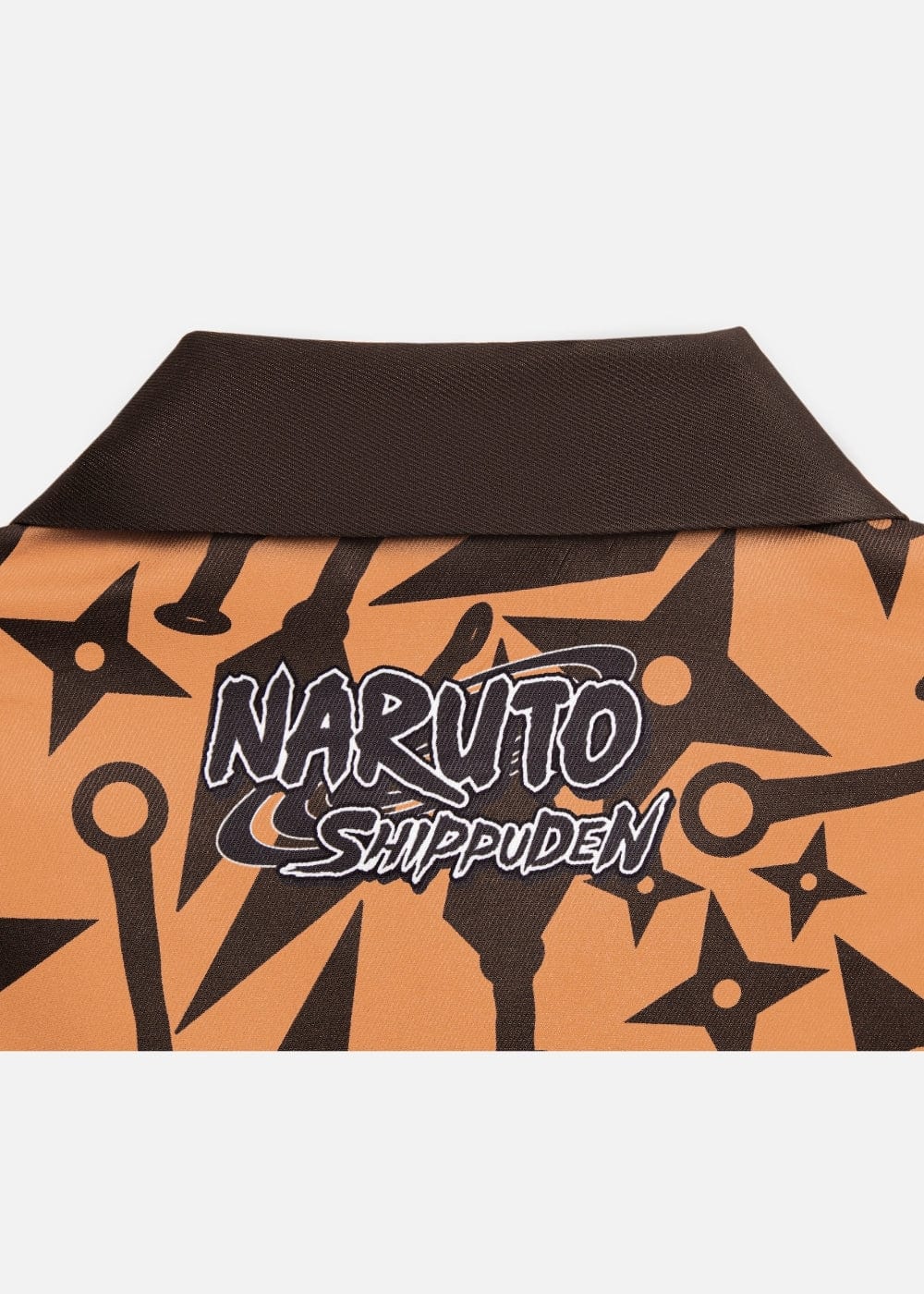 Áo Sơ Mi Tay Ngắn Cổ Bẻ Áo Sơ Cuban Mi Tay Ngắn Họa Tiết Naruto 22 Cam