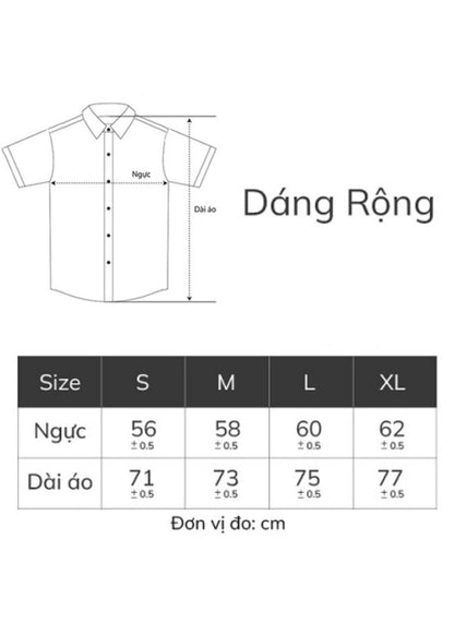 Áo Sơ Mi Tay Ngắn Cổ Bẻ Áo Sơ Mi No Style M117 Nâu