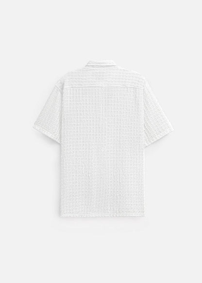Áo Sơ Mi Tay Ngắn Cổ Bẻ Áo Sơ Mi No Style M146 Trắng