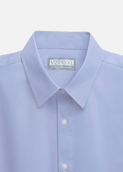 Áo Sơ Mi Tay Dài Cổ Bẻ Áo Sơ Mi Non Branded 19 Xanh Dương