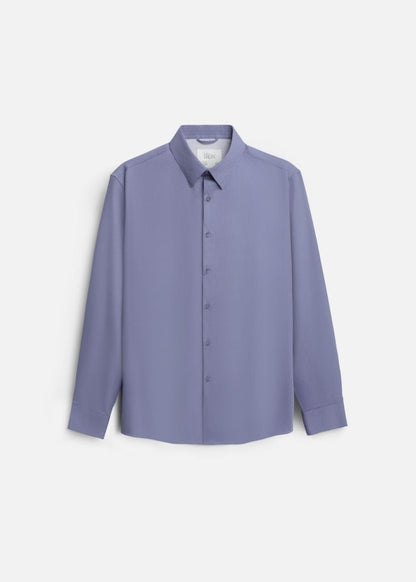 Áo Sơ Mi Tay Dài Cổ Bẻ Áo Sơ Mi Non-Iron 01 Xám Đậm