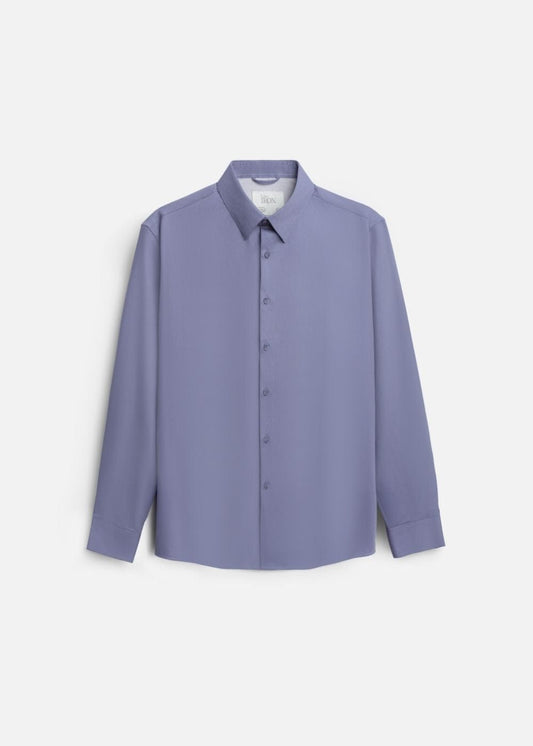 Áo Sơ Mi Tay Dài Cổ Bẻ Áo Sơ Mi Non-Iron 01 Xám Đậm