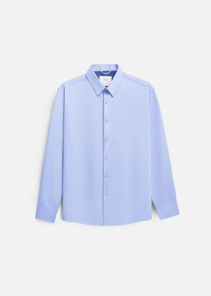 Áo Sơ Mi Tay Dài Cổ Bẻ Áo Sơ Mi Non-Iron 01 Xanh Dương