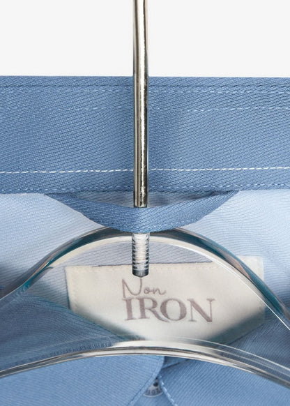 Áo Sơ Mi Tay Dài Cổ Bẻ Áo Sơ Mi Non-Iron 01 Xanh Nhạt