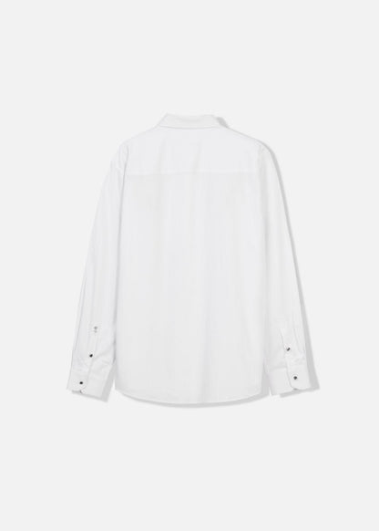 Áo Sơ Mi Tay Dài Cổ Bẻ Áo Sơ Mi Non-Iron 04 Trắng