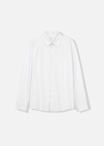 Áo Sơ Mi Tay Dài Cổ Bẻ Áo Sơ Mi Non-Iron 04 Trắng