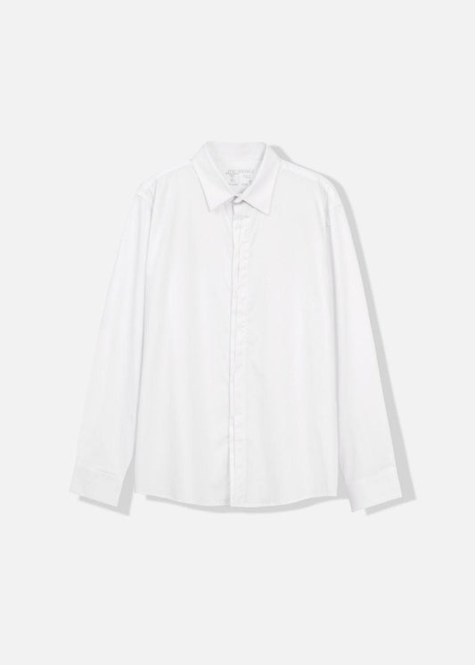 Áo Sơ Mi Tay Dài Cổ Bẻ Áo Sơ Mi Non-Iron 04 Trắng
