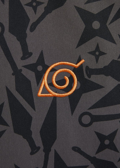 Áo Sơ Mi Tay Ngắn Cổ Bẻ Áo Sơ Mi Tay Ngắn Naruto 20 Xám