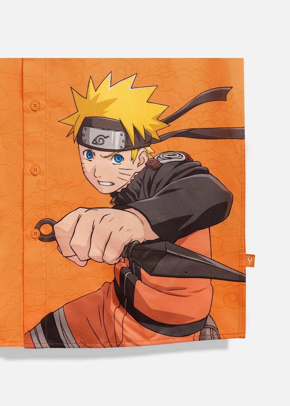 Áo Sơ Mi Tay Ngắn Cổ Bẻ Áo Sơ Mi Tay Ngắn Naruto 21 Cam