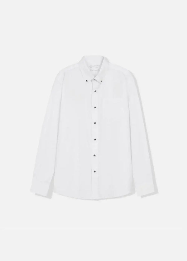 Áo Sơ Mi Tay Dài StayFresh™ Vải Sợi Bamboo Kháng Khuẩn The CEO 005 Màu Trắng Dáng Ôm Vừa F2